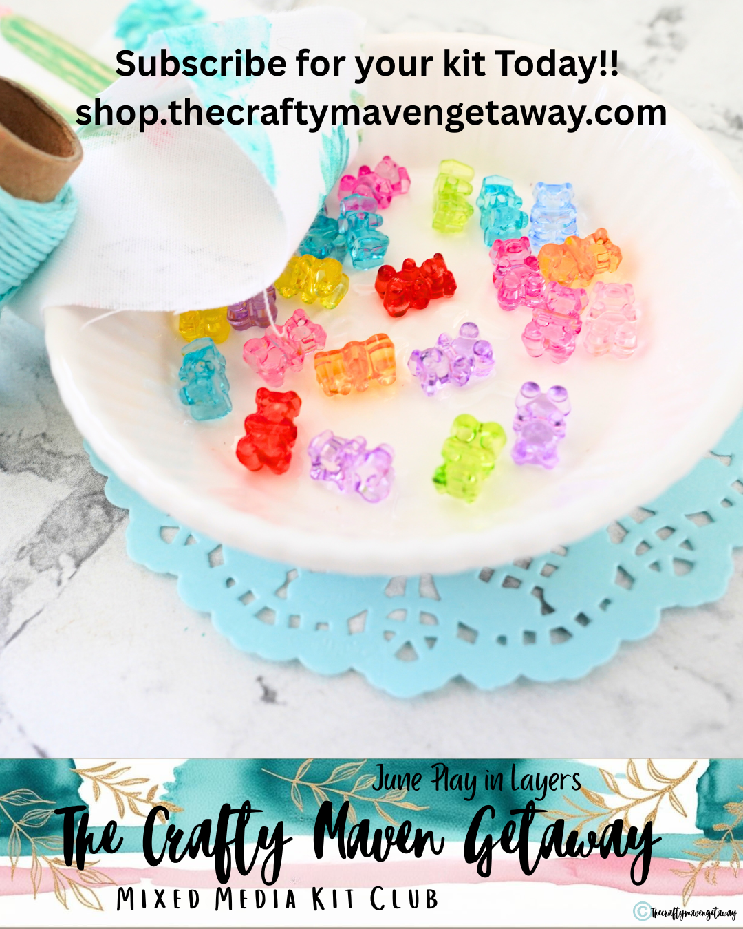 Rainbow Gummy Bear Embellishments