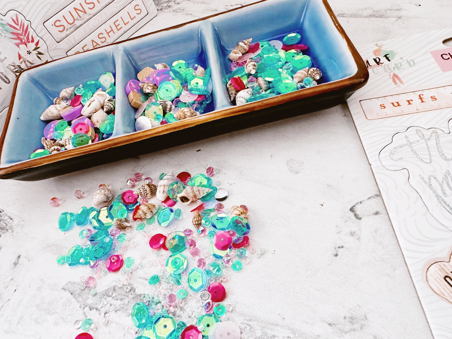 Summer Vacation on the Beach Sequin Mix