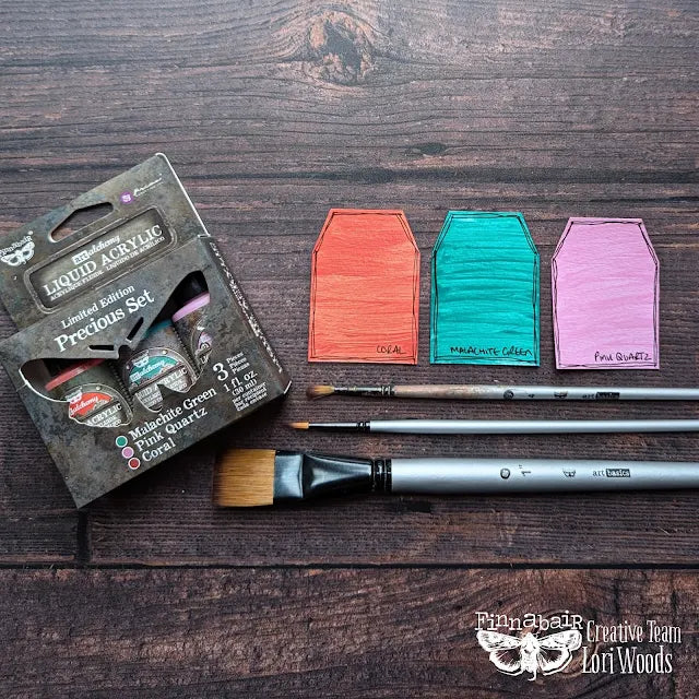 Prima Finnabair Art Alchemy Liquid Acrylic Precious Set