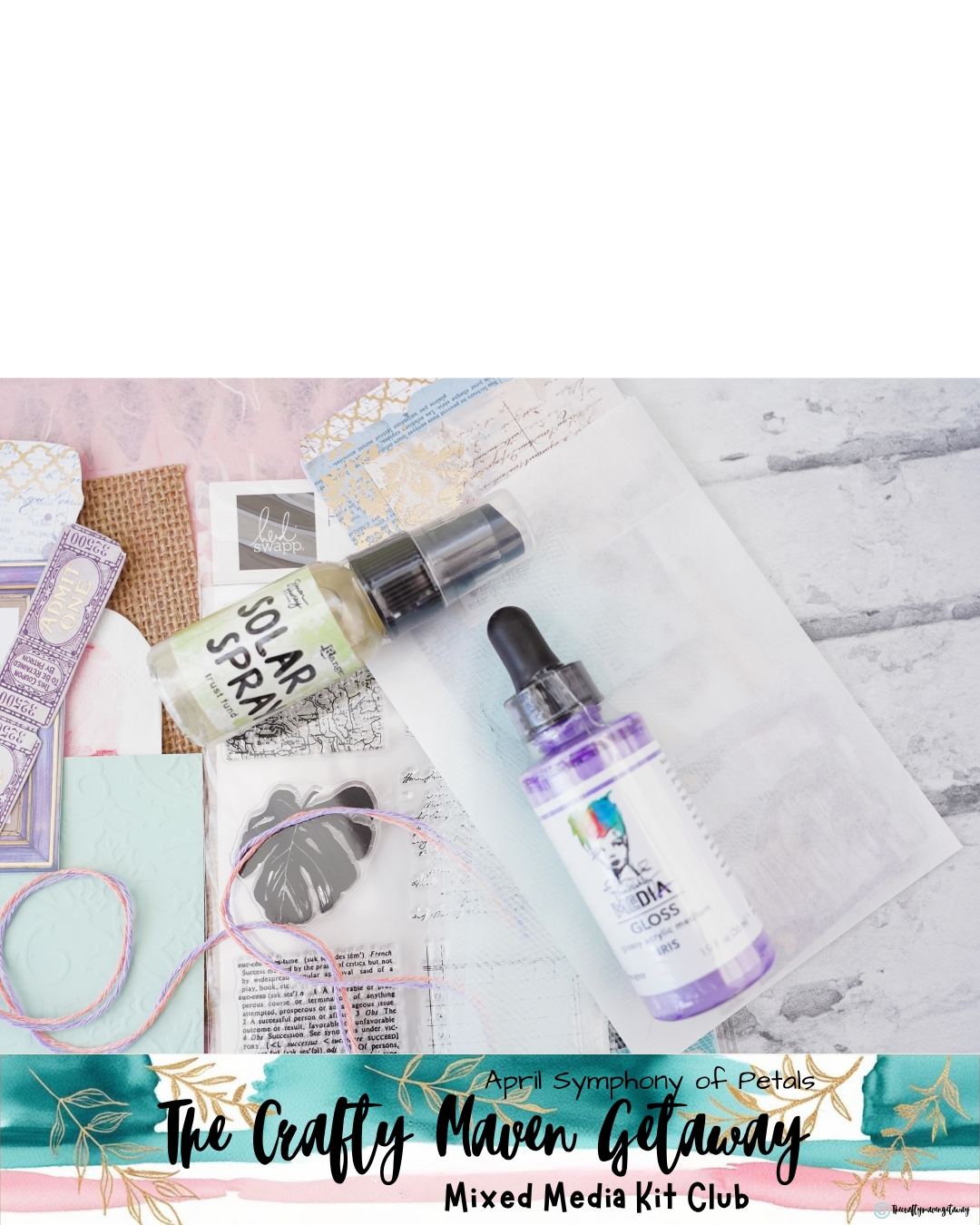April Symphony of Petals Mixed Media Kit (Main Kit)