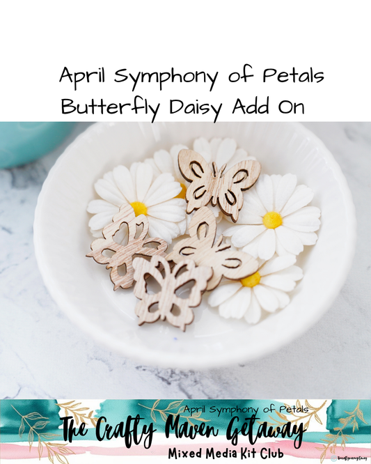 April Symphony of Petals Butterfly Daisy Add On