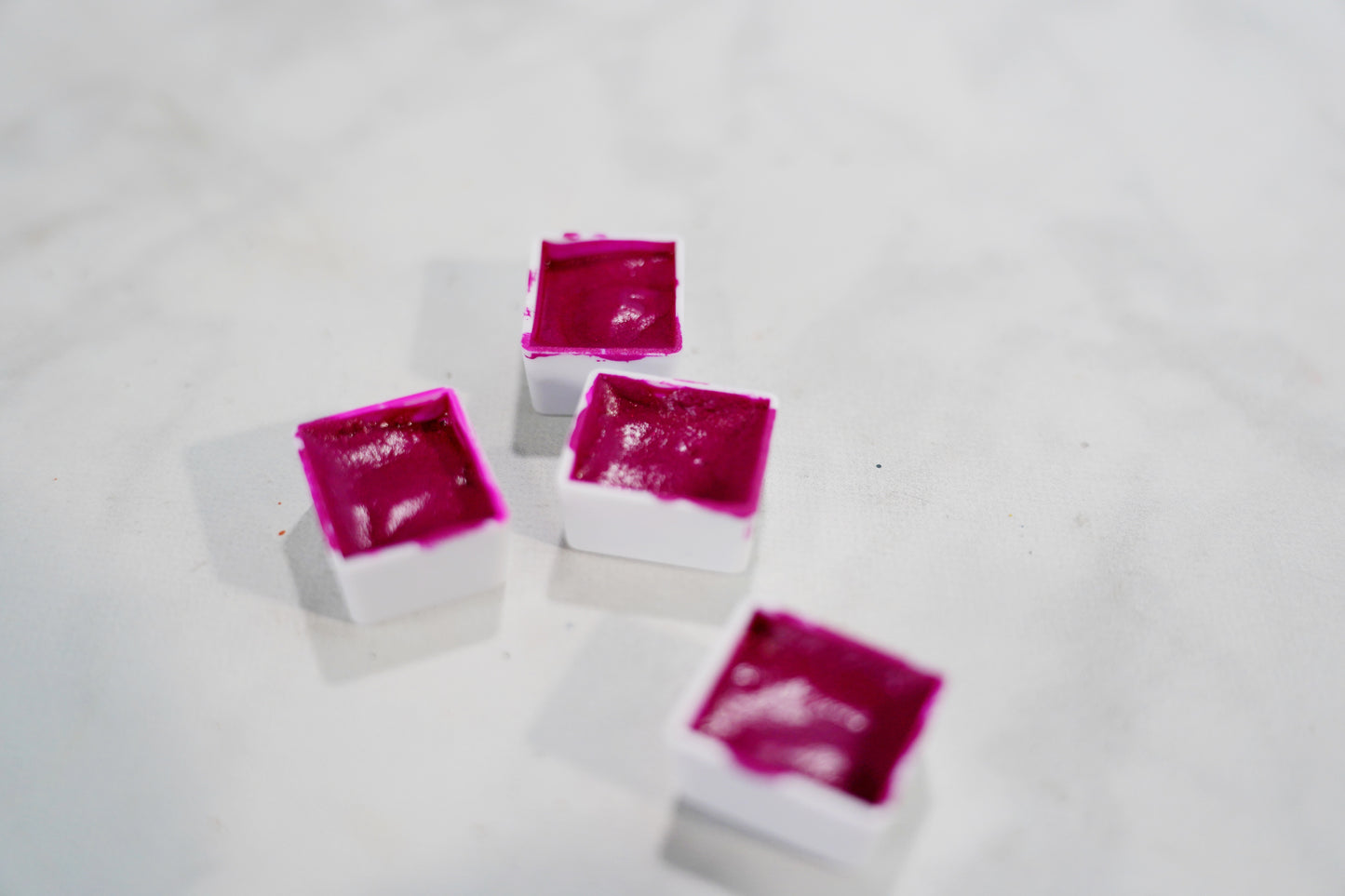 March Spring Blooms 1/2 Pan Homemade Watercolor Magenta