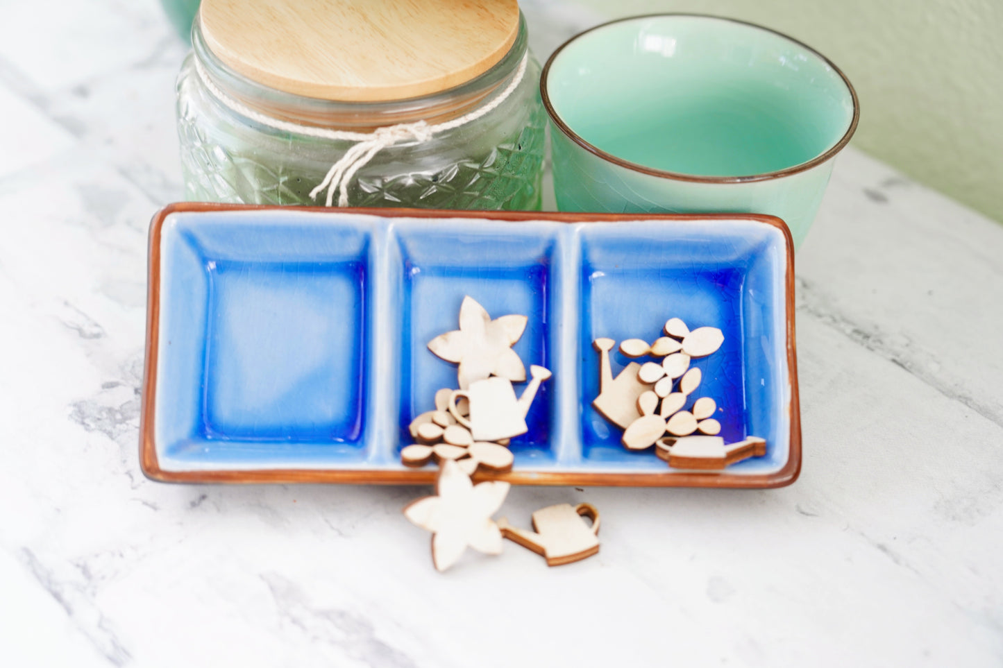March Garden Party Wood Pieces Mix