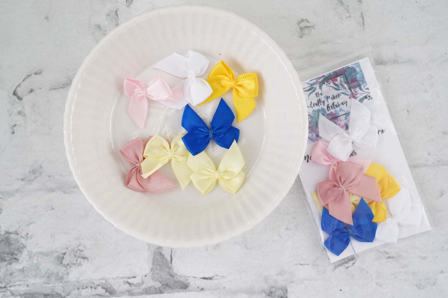 May Whispers in Nature Satin Sunshine Bows