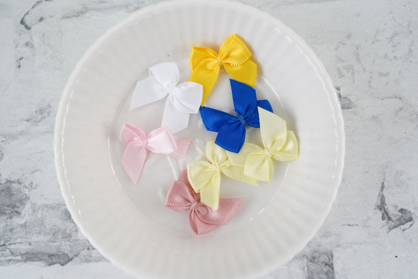 May Whispers in Nature Satin Sunshine Bows