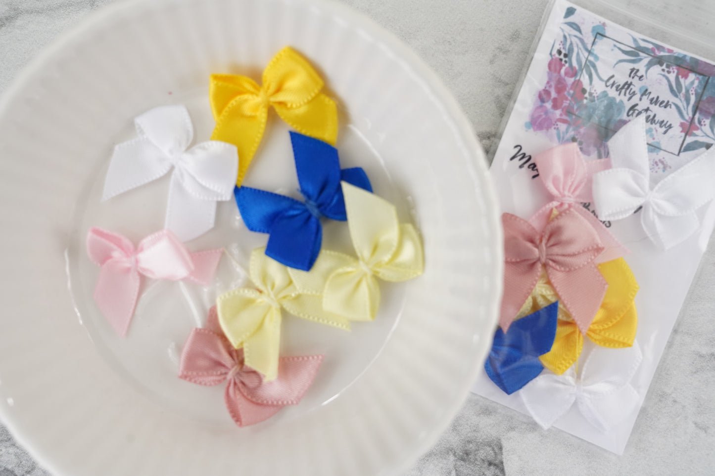May Whispers in Nature Satin Sunshine Bows