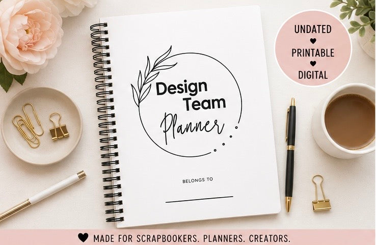 Design Team Planner | Digital Download by Crafty Meggy Co.