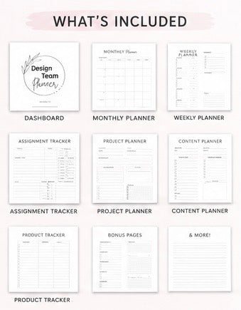 Design Team Planner | Digital Download by Crafty Meggy Co.