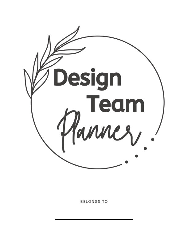 Design Team Planner | Digital Download by Crafty Meggy Co.