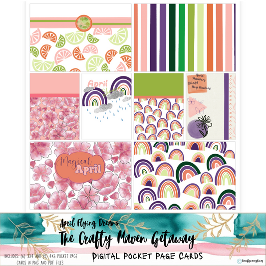 April Flying Digital Pocket Page Cards