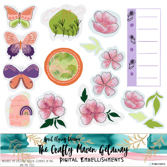 April Flying Dreams Digital Embellishments