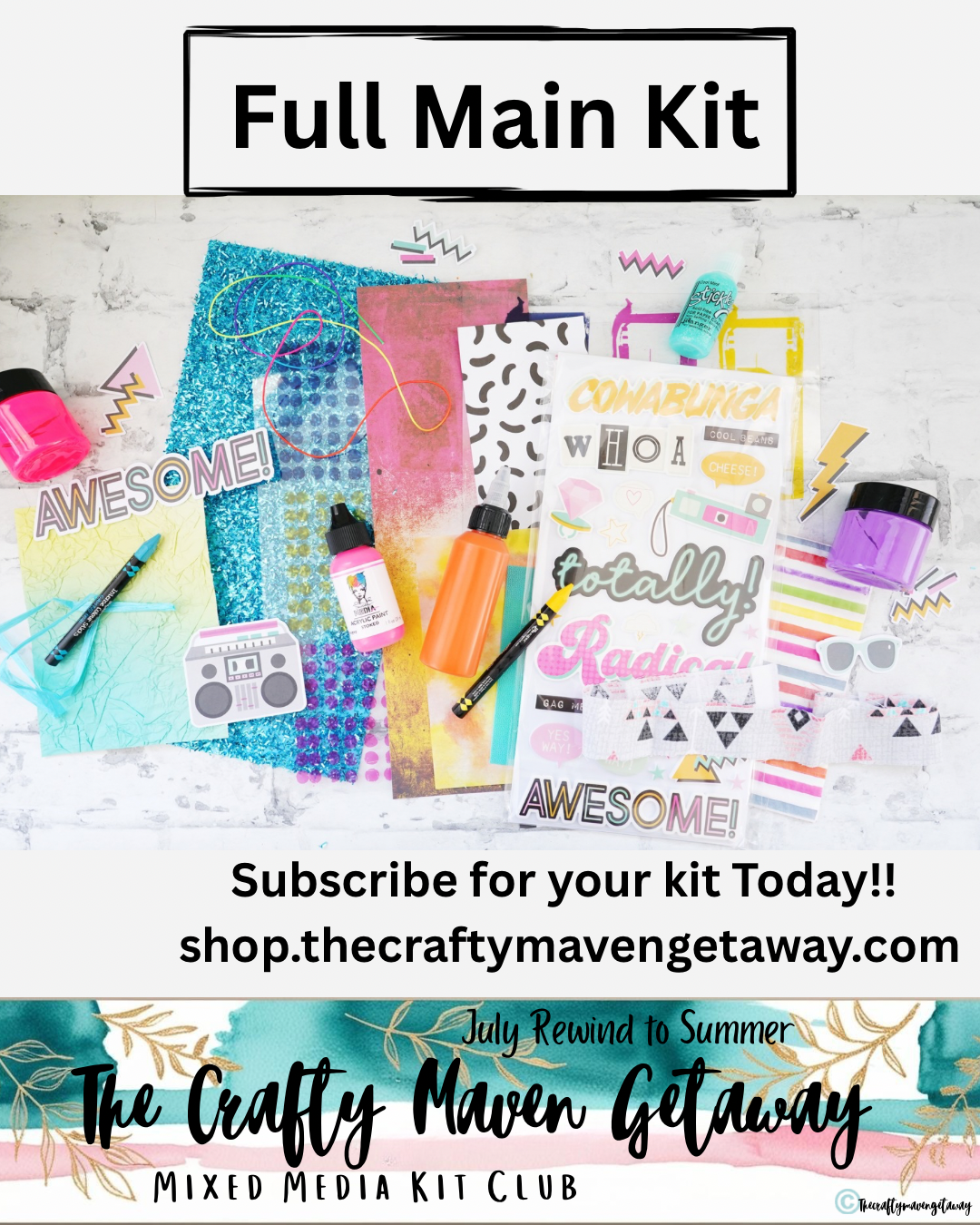 Rewind to Summer Mixed Media Kit — July 2026 Edition