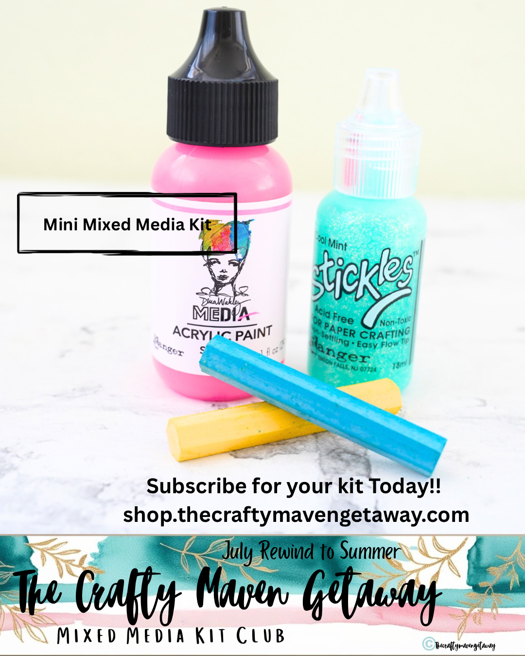 Rewind to Summer Mini Mixed Media Kit — July 2026 Edition