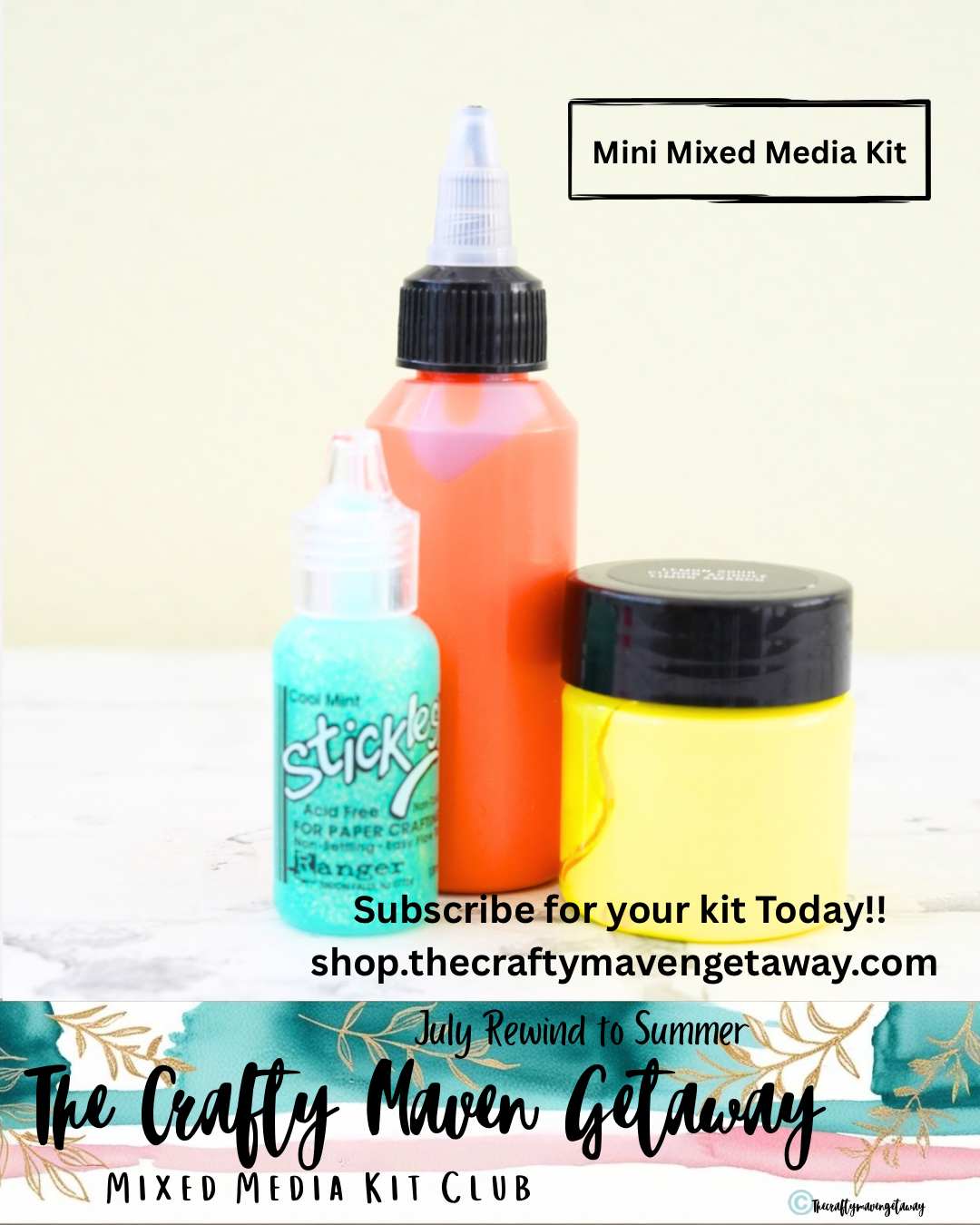 Rewind to Summer Mini Mixed Media Kit — July 2026 Edition