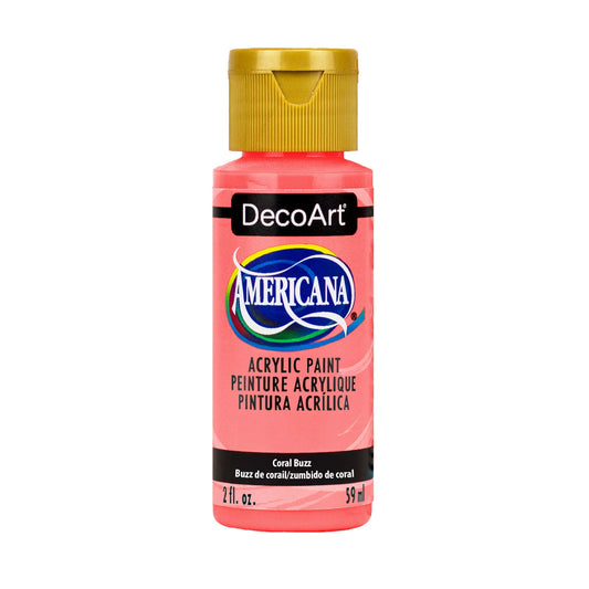 Deco Art Americana Acrylic Paint 2 fl oz, Coral Buzz
